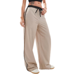 ASOS Contrast Panel Trousers - Stone