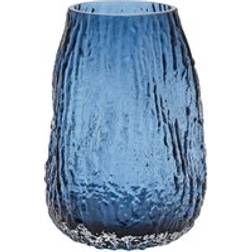 Hestia Blue Fluid Textured Glass One Size Vase