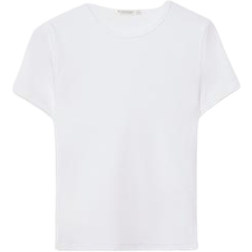 Stradivarius Slim Fit Short Sleeve T-shirt - White
