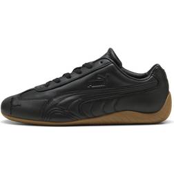 Puma Speedcat Black Low Top Sneakers Embossed Logo - Leather