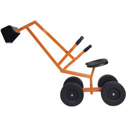Sittgrävare Med Spade Av Metall