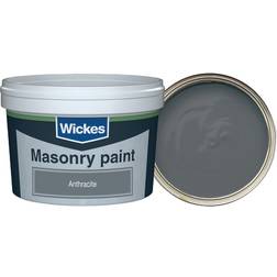 Wickes Masonry Smooth Paint Concrete Paint Anthracite Grey 0.25L