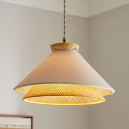 Dunelm Phuket Easy Fit Pendant - Cream Shade ∅ 30cm