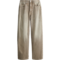 H&M Baggy High Jeans - Grey/Beige