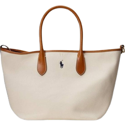 Ralph Lauren Bellport Medium Tote Bag - Natural/Navy