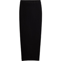 H&M Rib Knit Skirt - Black