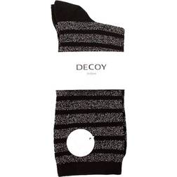 Decoy Lurex Socks - Stripe Grey
