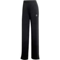 adidas Trefoil Essentials Ribbade Byxor Med Vida Ben - Svarta