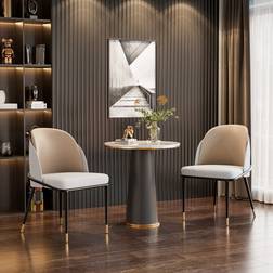 Canora Grey Atlandida Upholstered Kitchen Chair 80.5cm 2pcs
