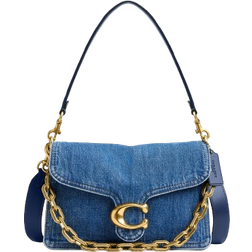 Coach Chain Tabby Shoulder Bag - Denim/Brass/Deep Blue