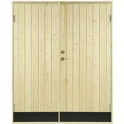 Vibostugan Kallförrådsdörr 15,3 20 Höger Rak Panel 10° Dubbeldörr Förrådsdörr (x)