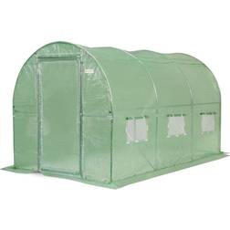 Garden Point Tunnelväxthus 2x3m Garden Point Grönt Med Dörr Plast