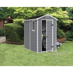 Keter Förråd KETER Manor Plast 4x6 S 130x192 cm Grå (Byggnadsarea )