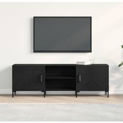 vidaXL Svart Ek 150 x 30 x 50 cm Konstruerat Trä TV-bänk