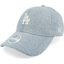 New Era Los Angeles Dodgers Womens Acid Denim 9TWENTY Pale Blue White Dad Cap