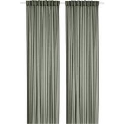 IKEA Stenfrö Skira Gardiner 145x250 cm 1 Par Grön/Med Veckband 145x250cm