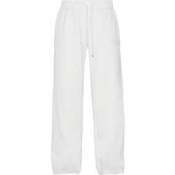PrettyLittleThing Premium Embroidered Oversized Wide Leg Joggers - Ash Grey
