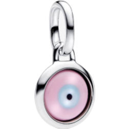 Pandora Engravable Evil Eye Mini Dangle Charm - Silver/Multicolour