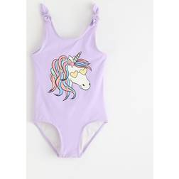 Lindex Swimsuit Unicorn Face - Purple