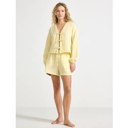 Lindex Pyjama Set In Crinkled Cotton
