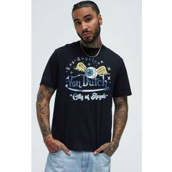 Von Dutch City Of Angels Short Sleeve Tee - Black