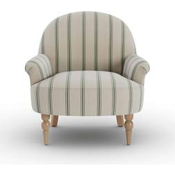 Dunelm Folkstone Stripe Olive Armchair 77cm