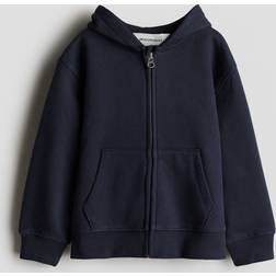 H&M Boys Cotton Zip-Through Hoodie - Blue