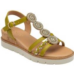 Lotus Shannon Womens Heeled Sandals - Green