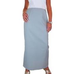Paulo Due Elasticated Waist Maxi Pencil Skirt - Light Grey