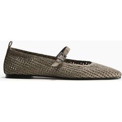 H&M Mary Janes I Strå - Beige
