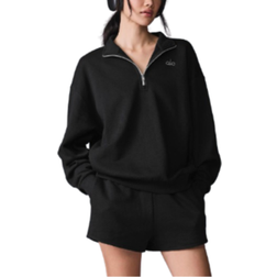 Alo Accolade 1/4 Zip Pullover - Black