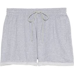 PINK Ivy Fleece Rolled Hem Shorts - Medium Heather Grey