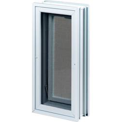 Fuchs Design Lüftungsfenster 19 x 38 x 8 cm 2.9 W/mK - Weiss Holz Dreifachverglasung