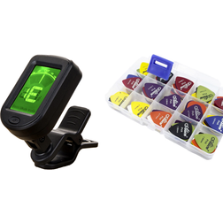Evermart Digital Tuners w. Clips & 24-Pack Guitar Picks