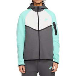 Nike Sportswear Tech Men's Fleece Full Zip Windrunner Hoodie - Iron Grey/Photon Dust/Tropical Twist