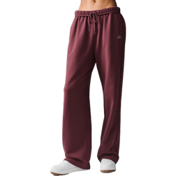 Alo Accolade Straight Leg Sweatpant - Burgundy Truffle Red