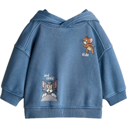 H&M Brushed-Inside Hoodie - Blue