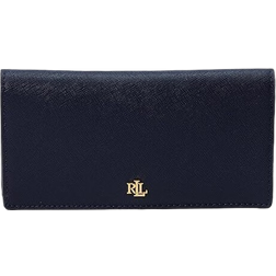 Ralph Lauren Crosshatch Leather Slim Wallet - Refined Navy
