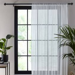 Dunelm Emma Recycled White Slot Top Voile 135x142cm