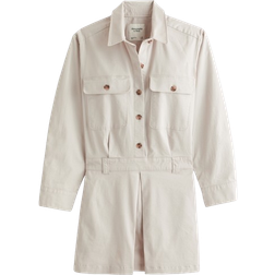 Abercrombie & Fitch Utility Skort Dress - Beige