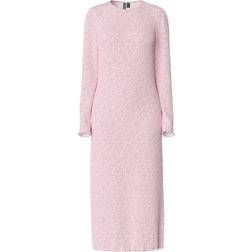 Pieces Flora Midi Dress - Roseate Spoonbill