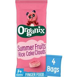 Organix Summer Fruits Rice Cake Clouds 18g 4pack