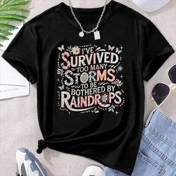 Shein Stürme Oversized Kurzarm T-Shirts