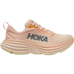 Hoka Women's Bondi Running Shoes in Cream/Vanilla, W W