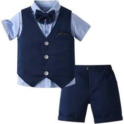 Shein Kids Suit Set - Navy Blue