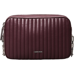 Calvin Klein Quilted Crossbody Bag - Vineyard Wine