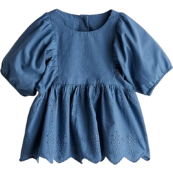 H&M Broderie Anglaise Blouse - Blue