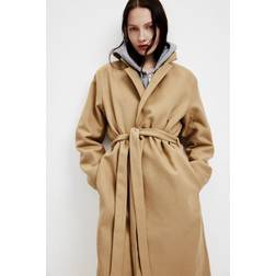 H&M Borstad Kappa Med Knytskärp - Beige
