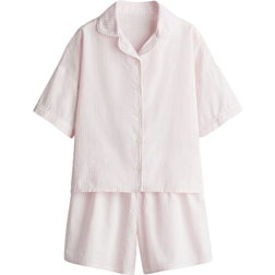 H&M Girls Cotton Poplin Pyjamas - Pink