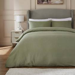 Hotel Check Duvet Cover Green (260x220cm)